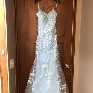 Pastel Blue Prom Dress